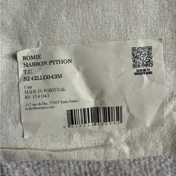 Romie Brown Python Bag - Picture 6 of 6